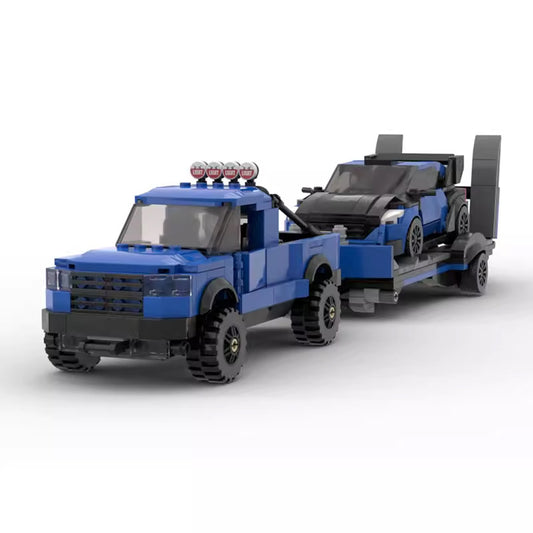 ford f150 raptor and rally spec fiesta building set | moc-40332 - 1
