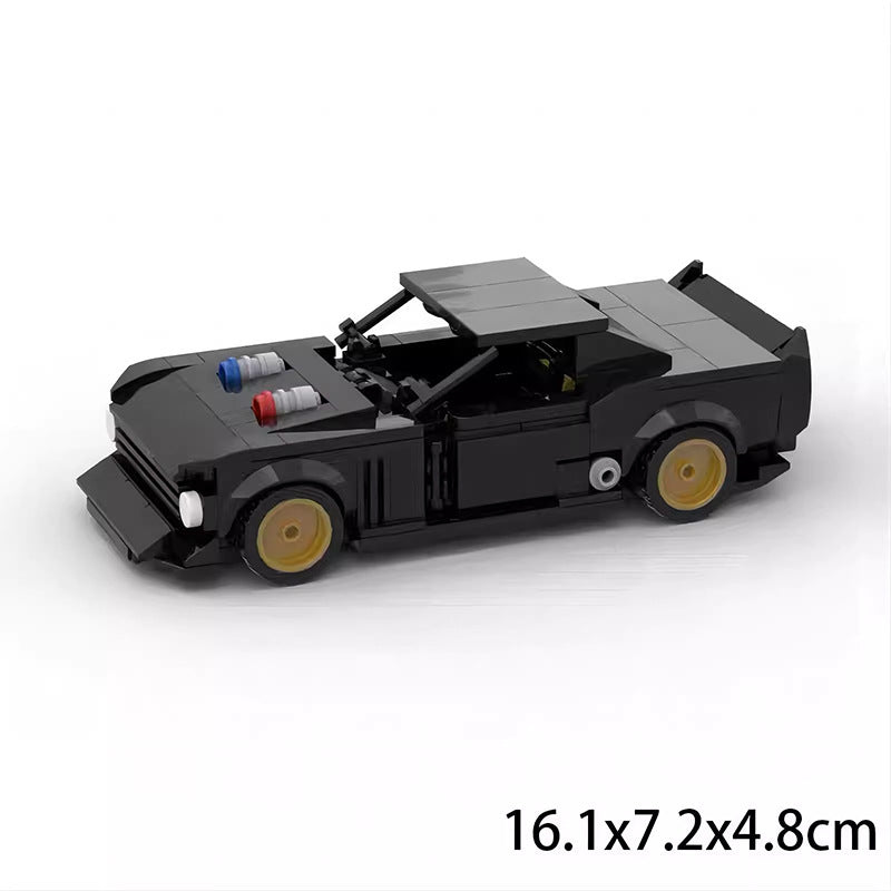 ford mustang hoonicorn building set | 8 stud wide | moc-32255 - 6