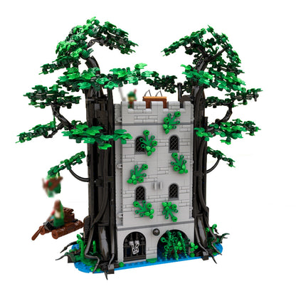 forestmen river fortress building set | lego compatible - 4