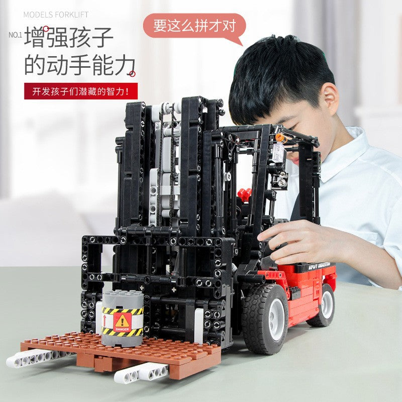 forklift remote control building set - 1719 pcs | mouldking 13106 - 2