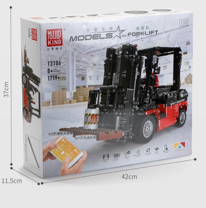 forklift remote control building set - 1719 pcs | mouldking 13106 - 8