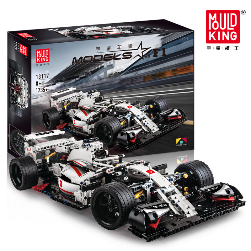 formula f1 sports car building set - 1235 pcs | mouldking 13117 - 5