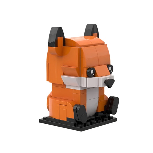 fox brickheadz building set | moc-80556 - 2