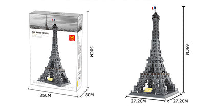 france eiffel tower building set - wange bricks 976 pcs - 6