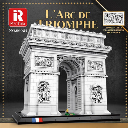 french arc de triomphe building blocks set - reobrix 66024 - 1