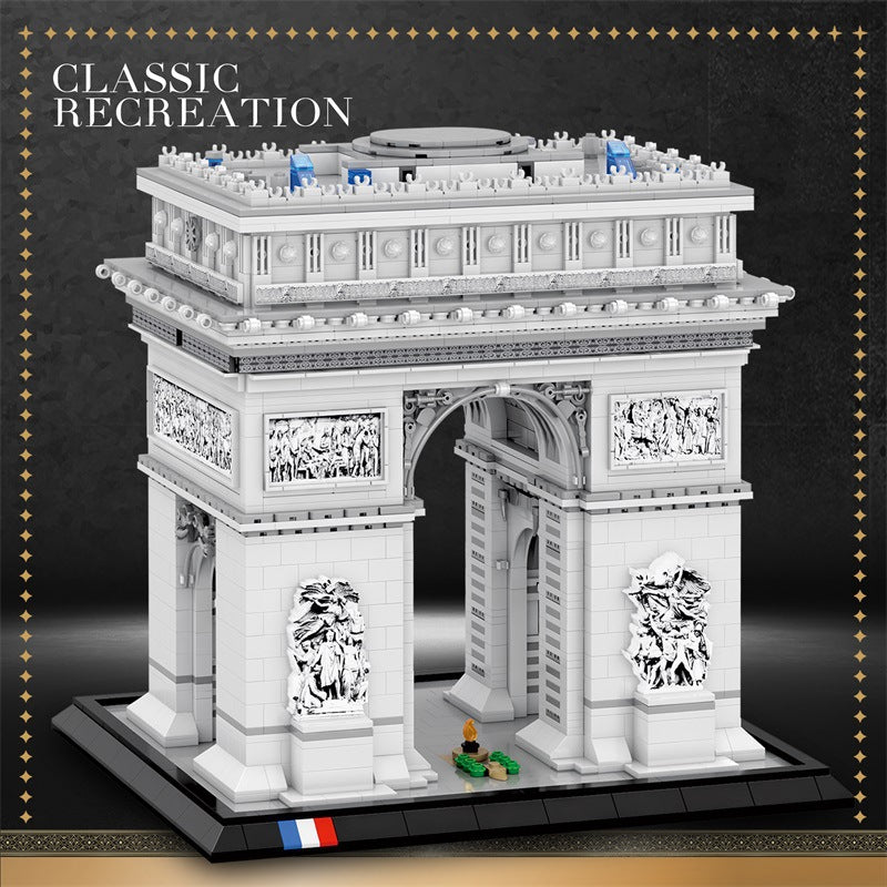 french arc de triomphe building blocks set - reobrix 66024 - 3