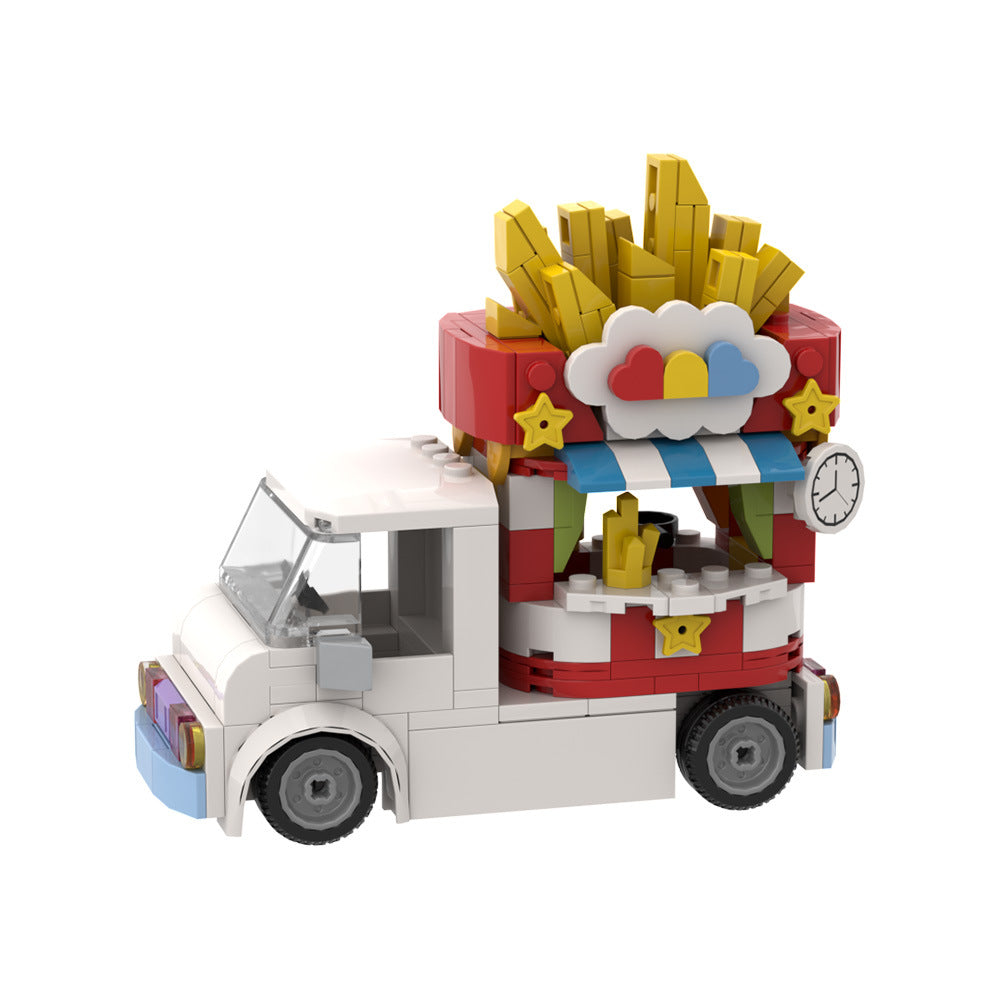 french fries truck building set | lego compatible - 3