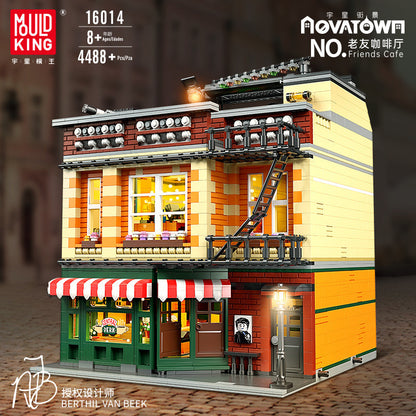 friend cafe building set - 936 pcs | mouldking 16014 - 1