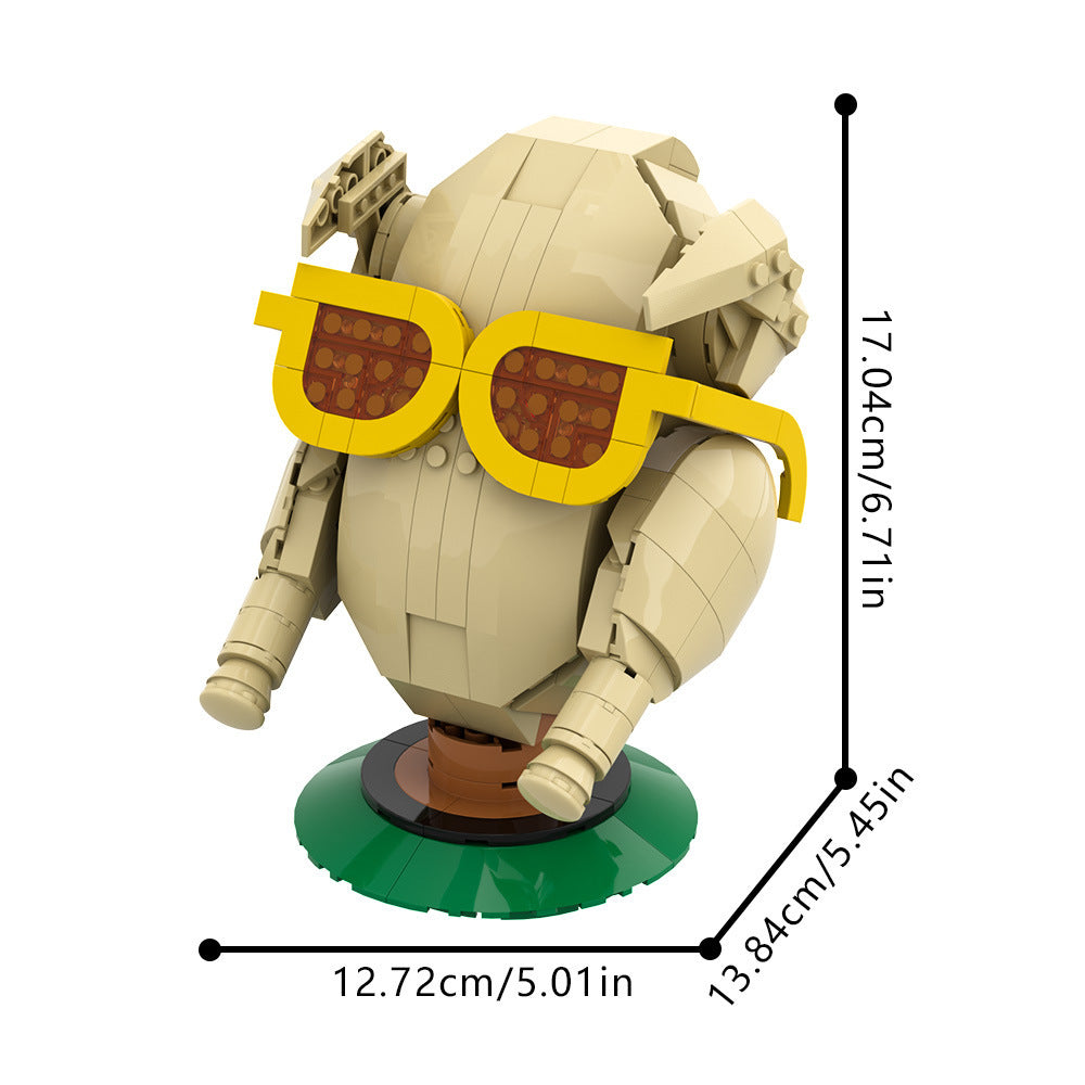 friends turkey head building set | lego compatible - 4