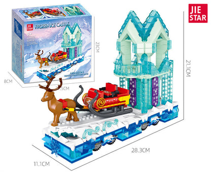 frozen ice castle building set - 929 pcs | jiestar 9012 - 4