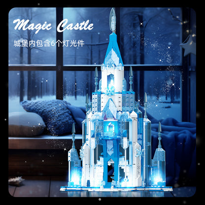 frozon castle with light building kit 732 pcs | jiestar 9025 - 3