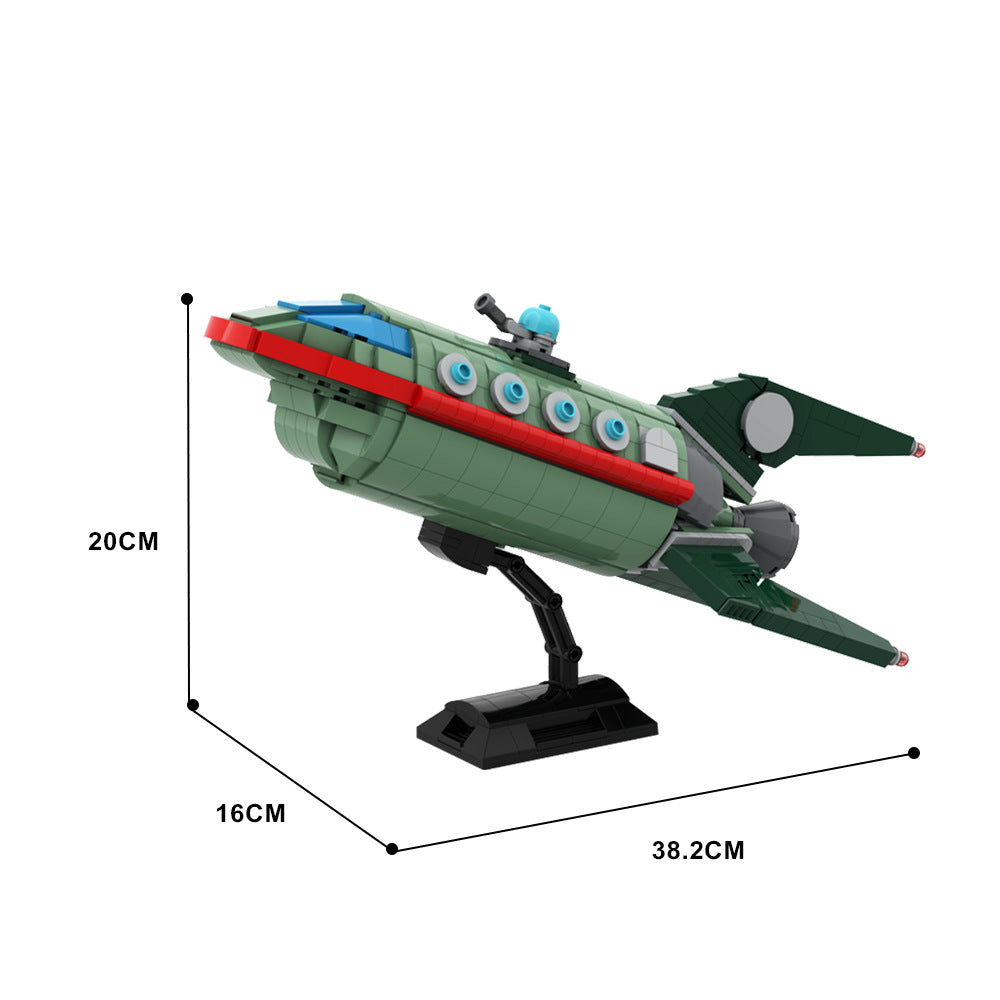 futurama planet express ship building blocks - 614 pcs - 4