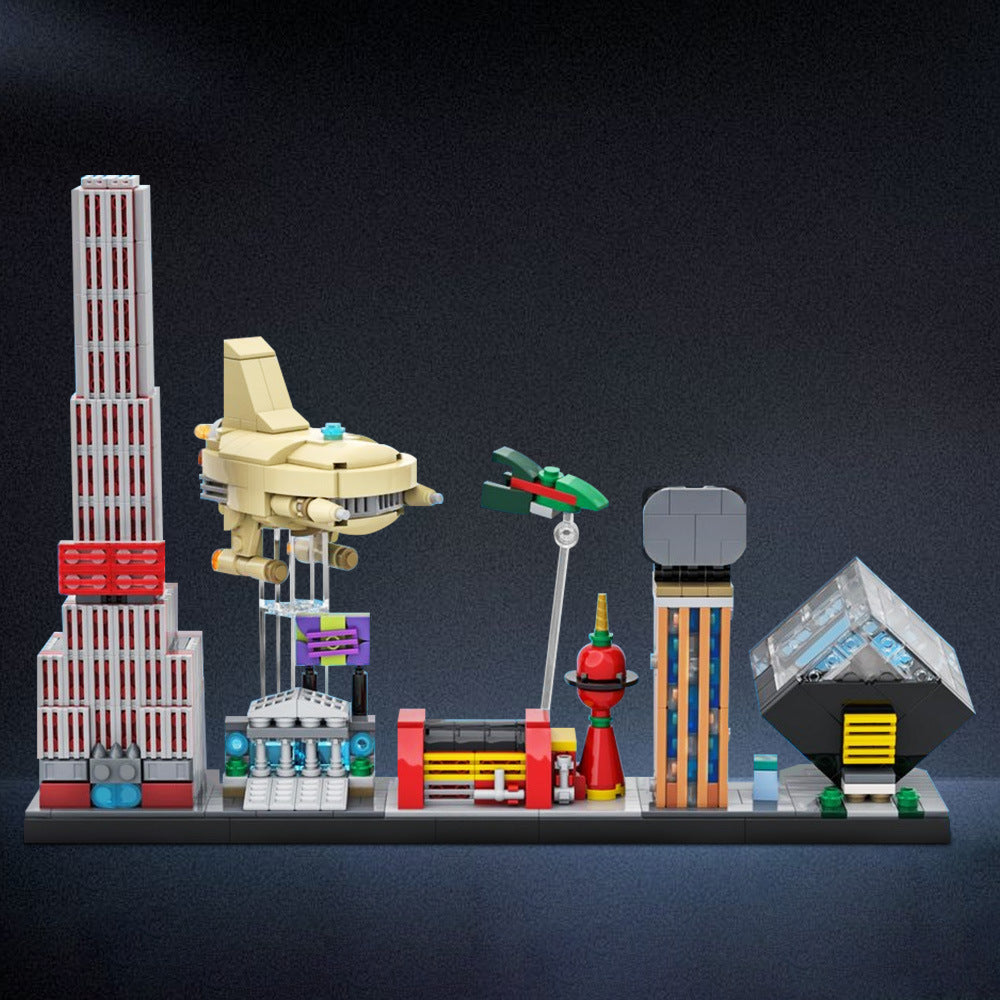 futurama skyline building set | moc-85403 - 1