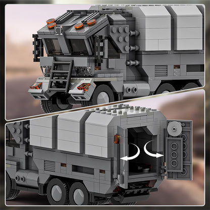 futuristic military truck building set - 6