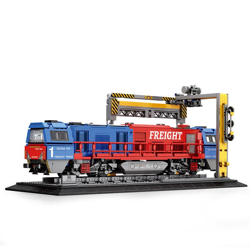 g2000 european cargo train building block set - reobrix 66021 - 5