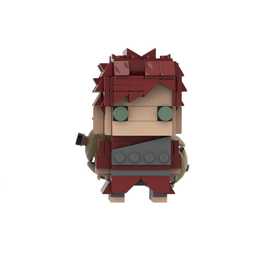 gaara brickheadz building set | naruto moc | lego-compatible - 1