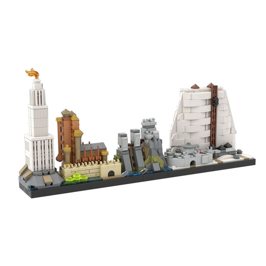 game of thrones skyline building set | moc-126439 - 2