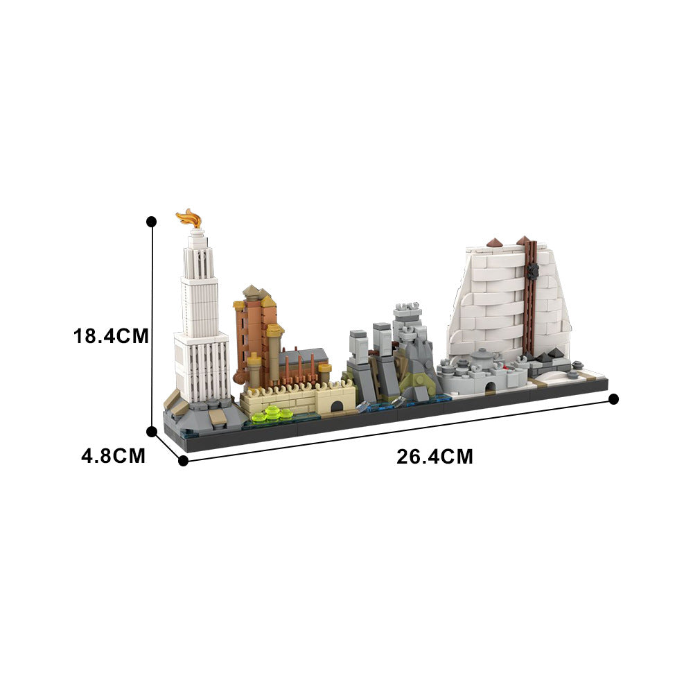 game of thrones skyline building set | moc-126439 - 3