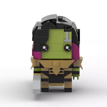 gamora brickheadz building set | marvel moc | lego-compatible - 2