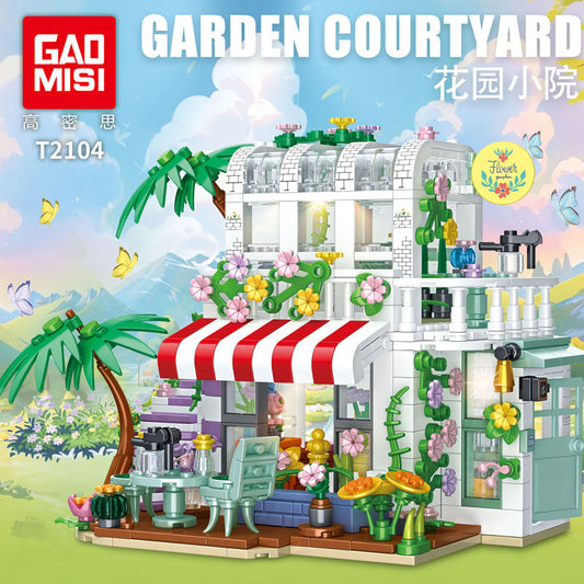 garden courtyard building blocks set 755 pcs - gaomisi - 1