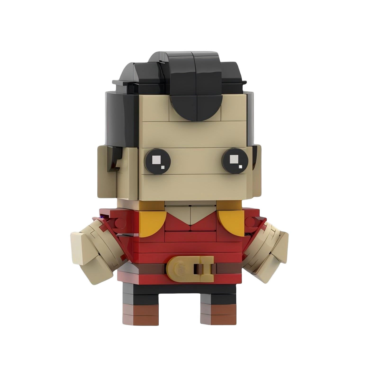 gaston brickheadz moc building set | beauty and the beast | lego compatible - 3