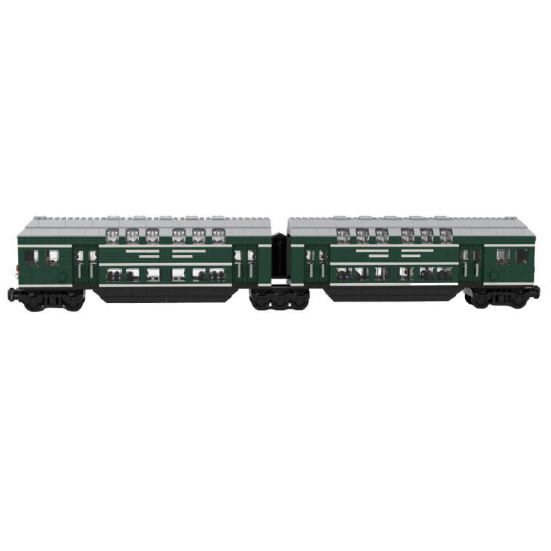 german doppelstockwagen train car vagon building set | moc-139977 - 3
