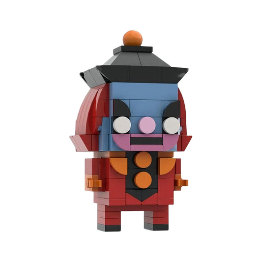 ghost clown brickheadz building set | scooby doo moc - 1