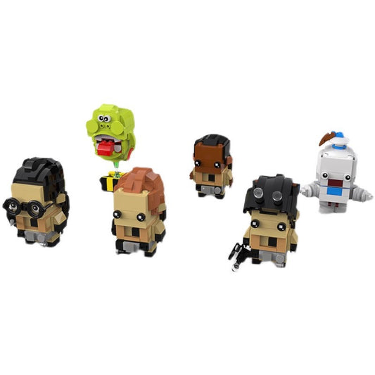ghostbusters brickheadz set | lego-compatible movie figures - 1
