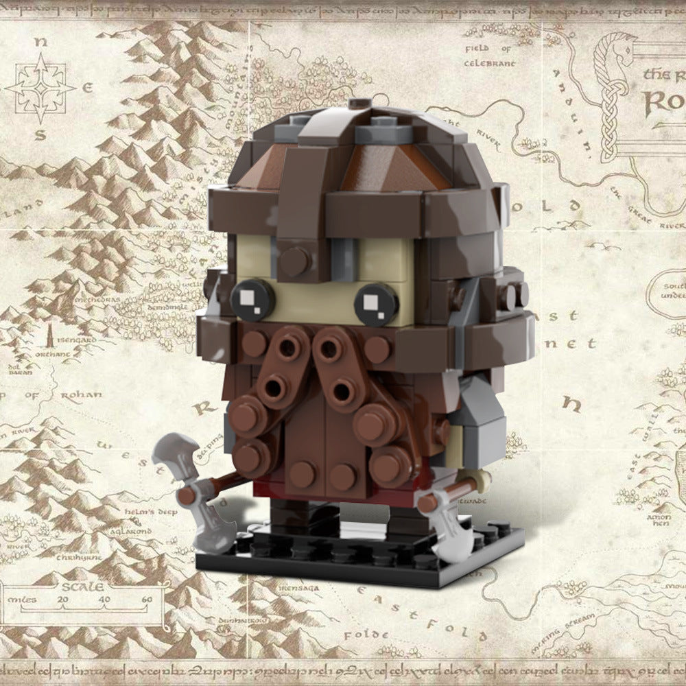 gimli brickheadz building set | lotr | moc-99545 - 1