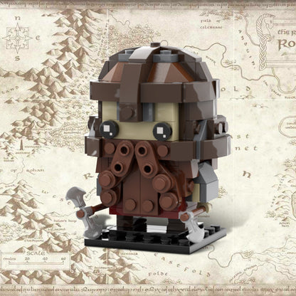 gimli brickheadz building set | lotr | moc-99545 - 1