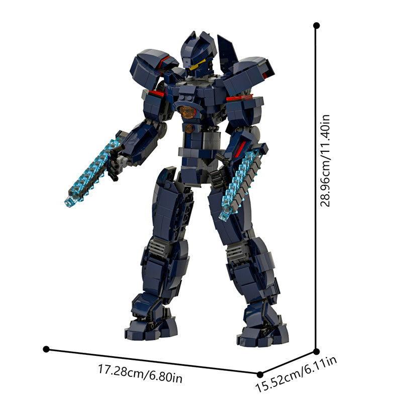 gipsy avenger building set | pacific rim | lego compatible - 4