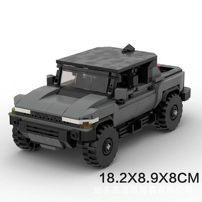gmc hummer ev truck hard top building set | moc-149205 - 6