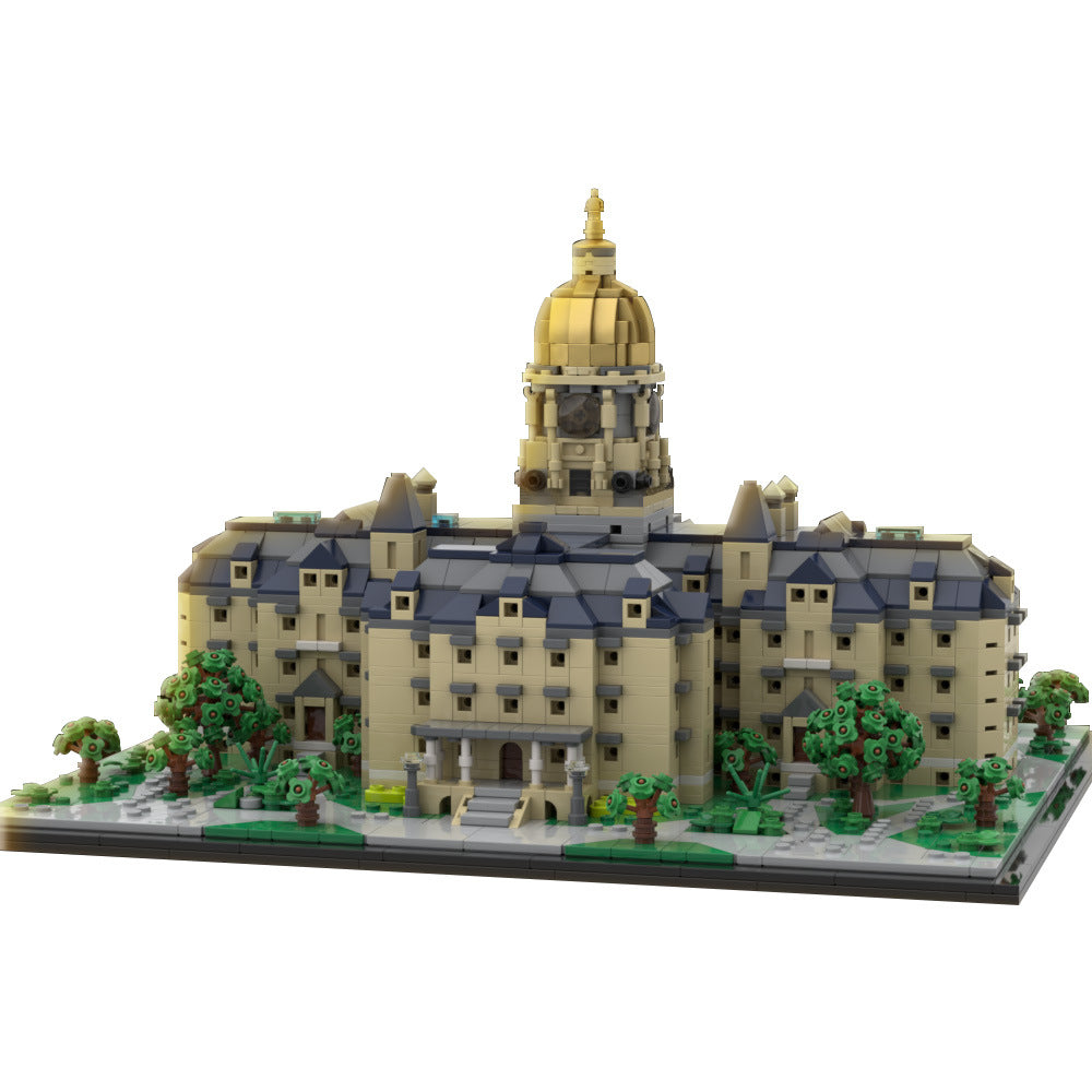 golden dome building set | university of notre dame | moc-190255 - 2