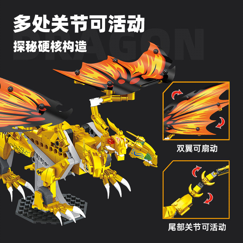 golden ultra dragon building set - 452 pcs | jiestar 9020 - 2