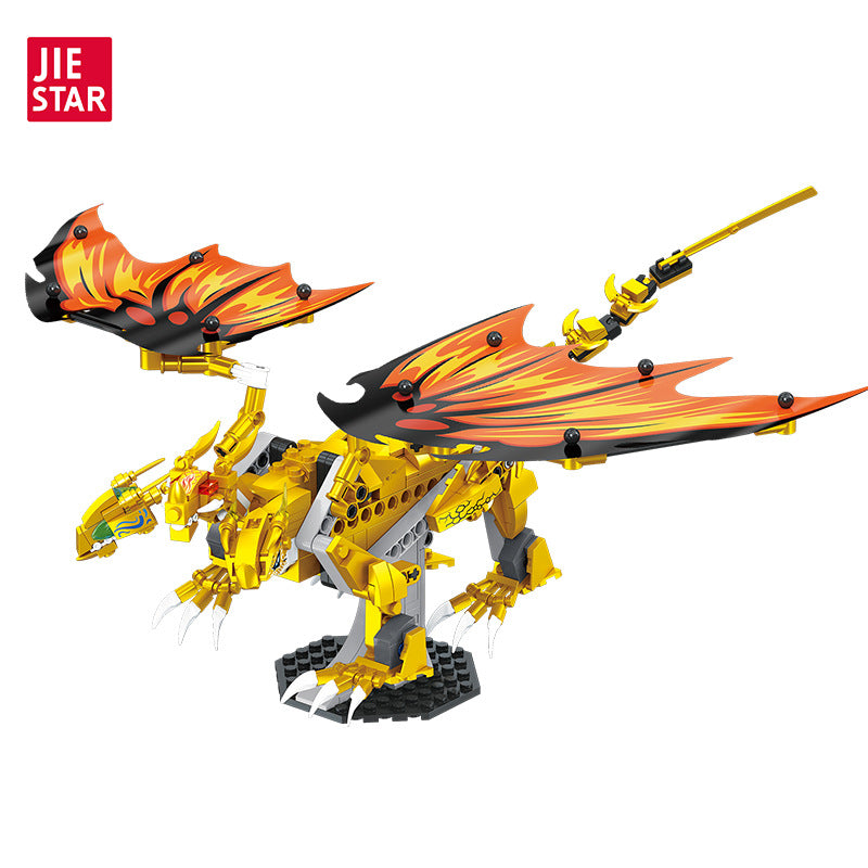 golden ultra dragon building set - 452 pcs | jiestar 9020 - 4