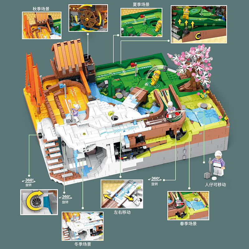 golf resort course building blocks set - juhang - 2