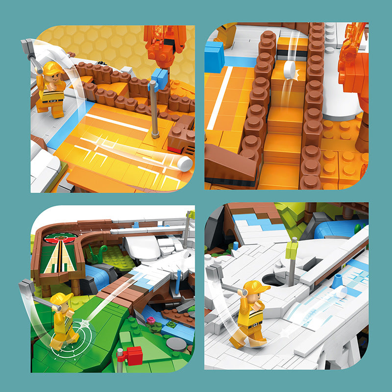 golf resort course building blocks set - juhang - 4