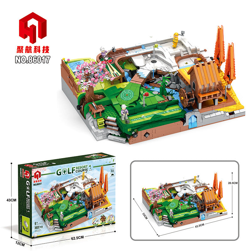 golf resort course building blocks set - juhang - 6