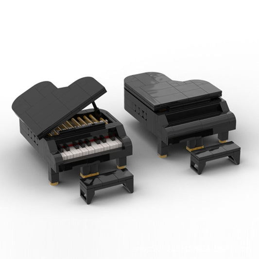 grand piano building set | lego 21323 mini-figure scale | moc-51392 - 1