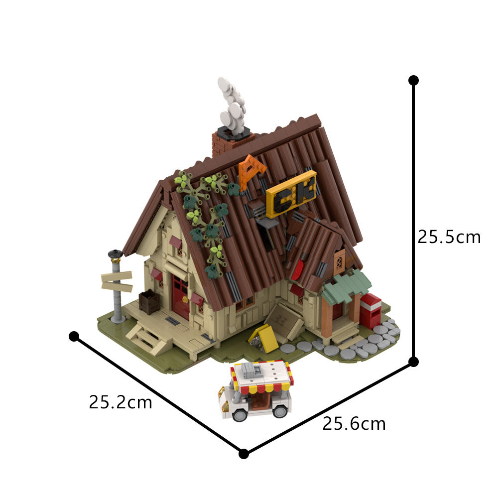 gravity falls house building set | lego compatible - 4