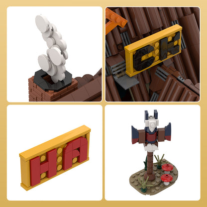 gravity falls house building set | lego compatible - 6