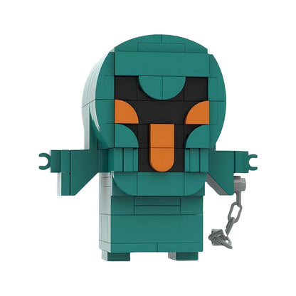 green ghost brickheadz building set | scooby-doo moc - 2