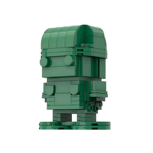green soldier brickheadz moc set | toy story | lego compatible - 1