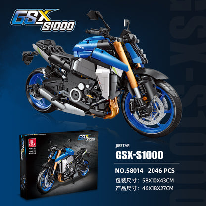 gsx s1000 motorcycle building kit - 2046 pcs | jie star - 1