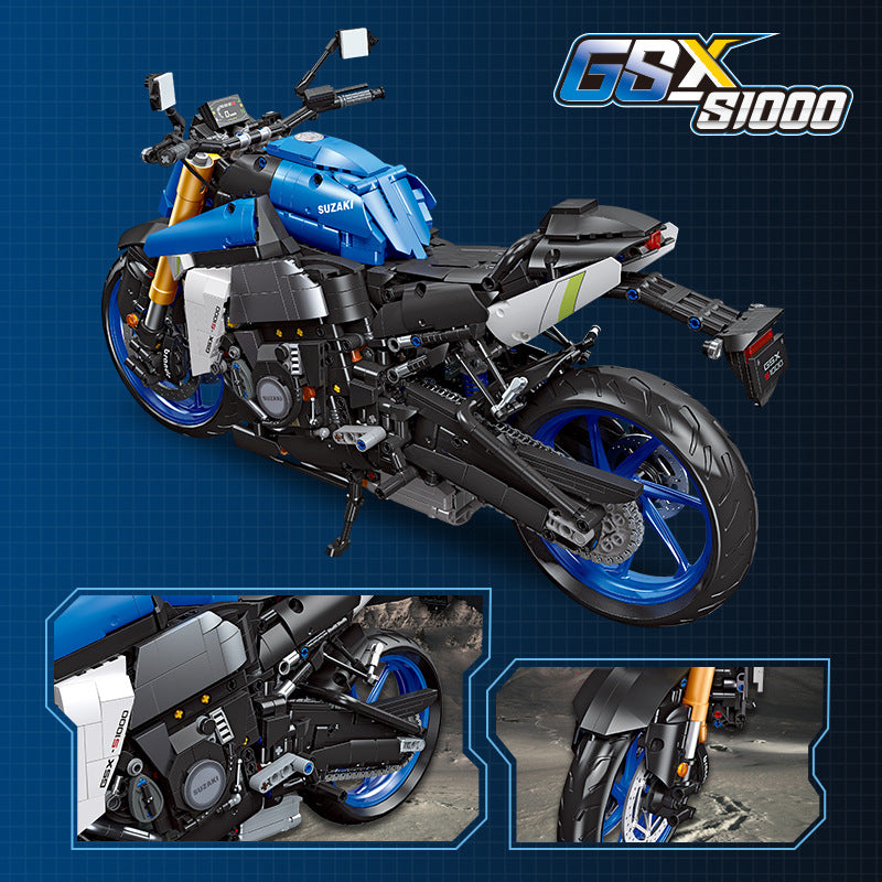 gsx s1000 motorcycle building kit - 2046 pcs | jie star - 2