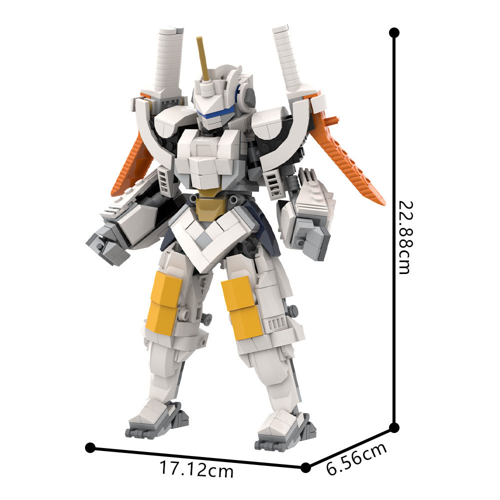 guardian robot warrior building set | lego compatible - 4
