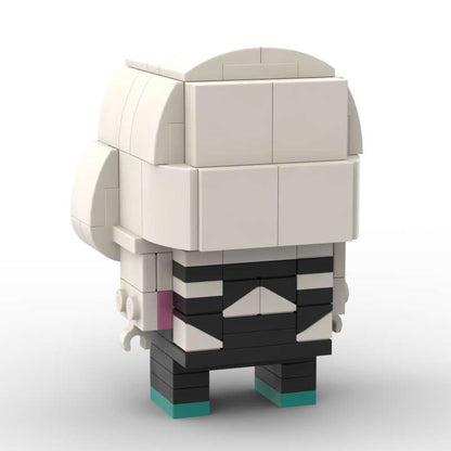gwen moc brickheadz building set | spider-man | lego-compatible - 3