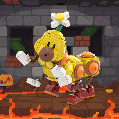 happy wiggler building set | super mario | moc-163071 - 1