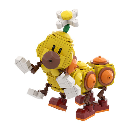 happy wiggler building set | super mario | moc-163071 - 5
