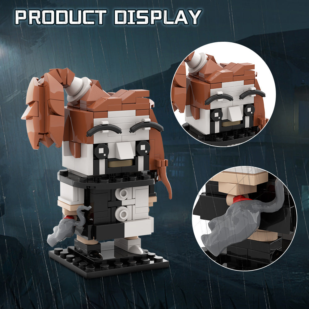 harley quinn art the clown building set | terrifier | lego compatible - 1